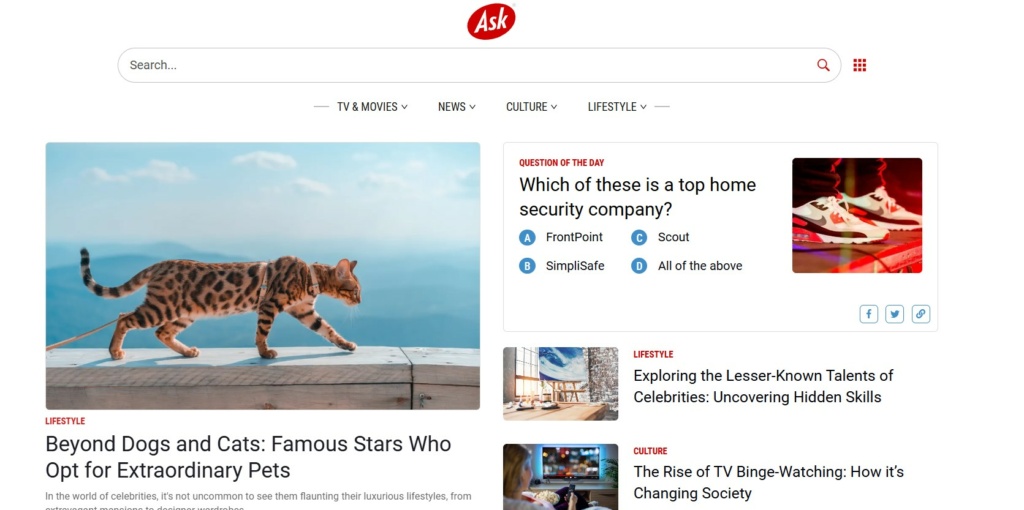 askhome homepage