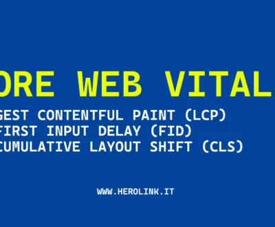 core web vitals cosa sono