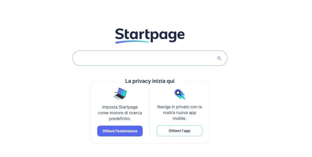 startpage homepage